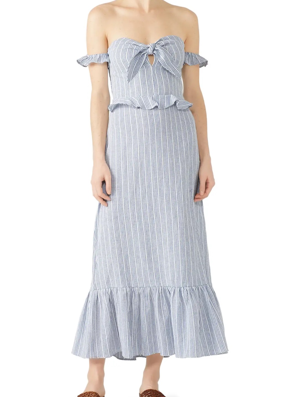 Stylestalker Striped Bella Midi Dress